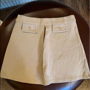 Janie and Jack Knit Khaki Skirt